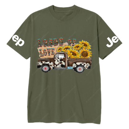 Gladiator Truck Loads Of Love Sunflower Jp T-Shirt