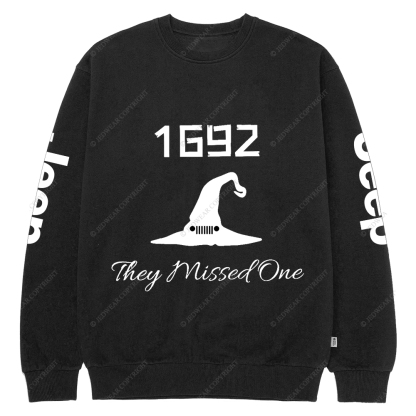 Halloween They Missed One 1692 Jp Crew Neck Sweatshirt