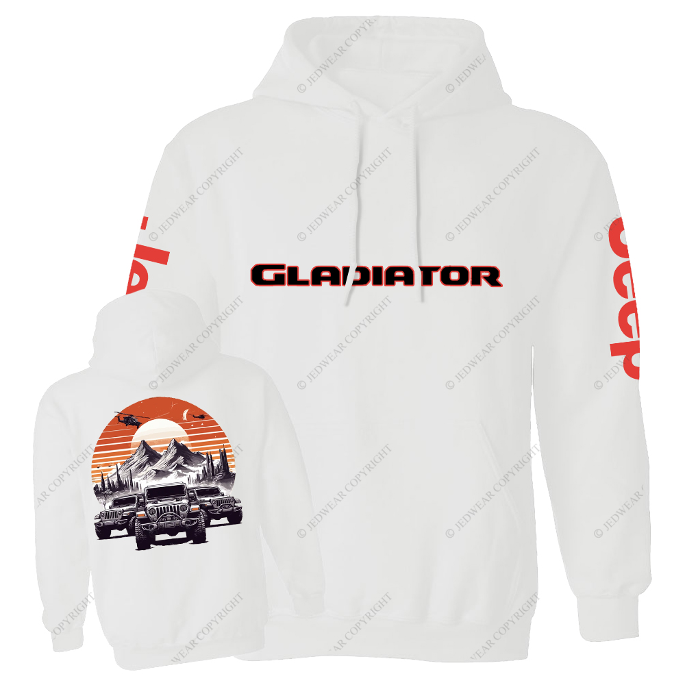 Gladiator Sunset Mountain Silhouette Jp Casual Hoodie