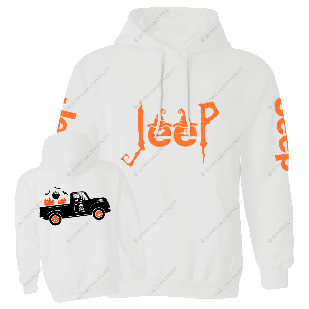 Halloween Truck Pumpkin Witch Jp Casual Hoodie