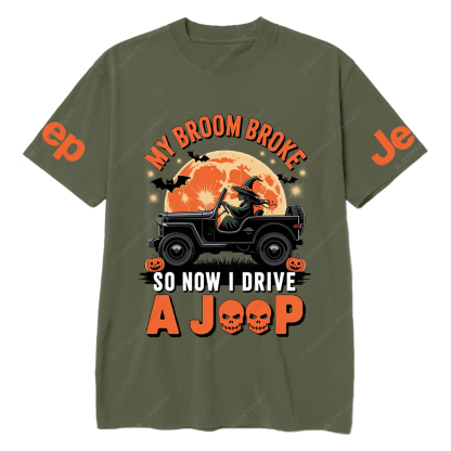 Halloween My Broom Broke So Now I Drive A Car T-Shirt