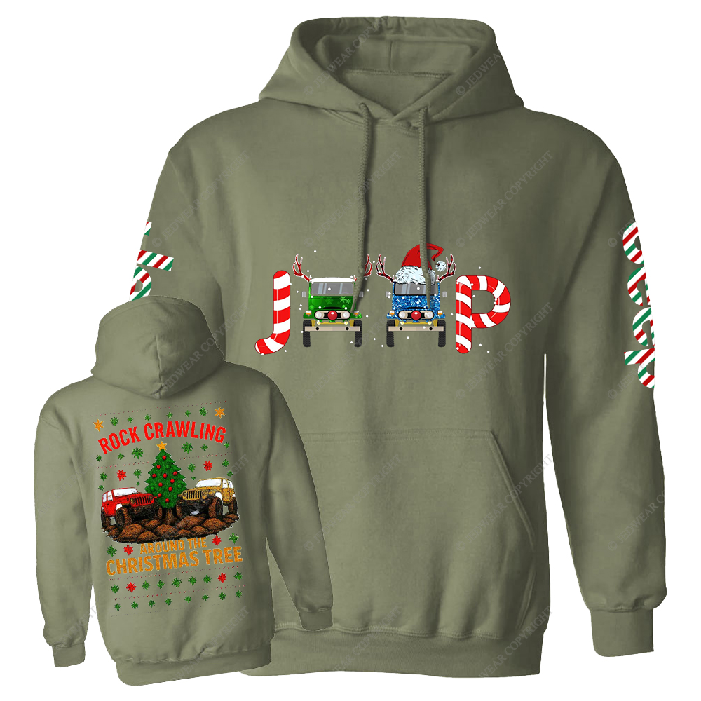 Rock Ceawling Around The Christmas Tree Jp Casual Hoodie