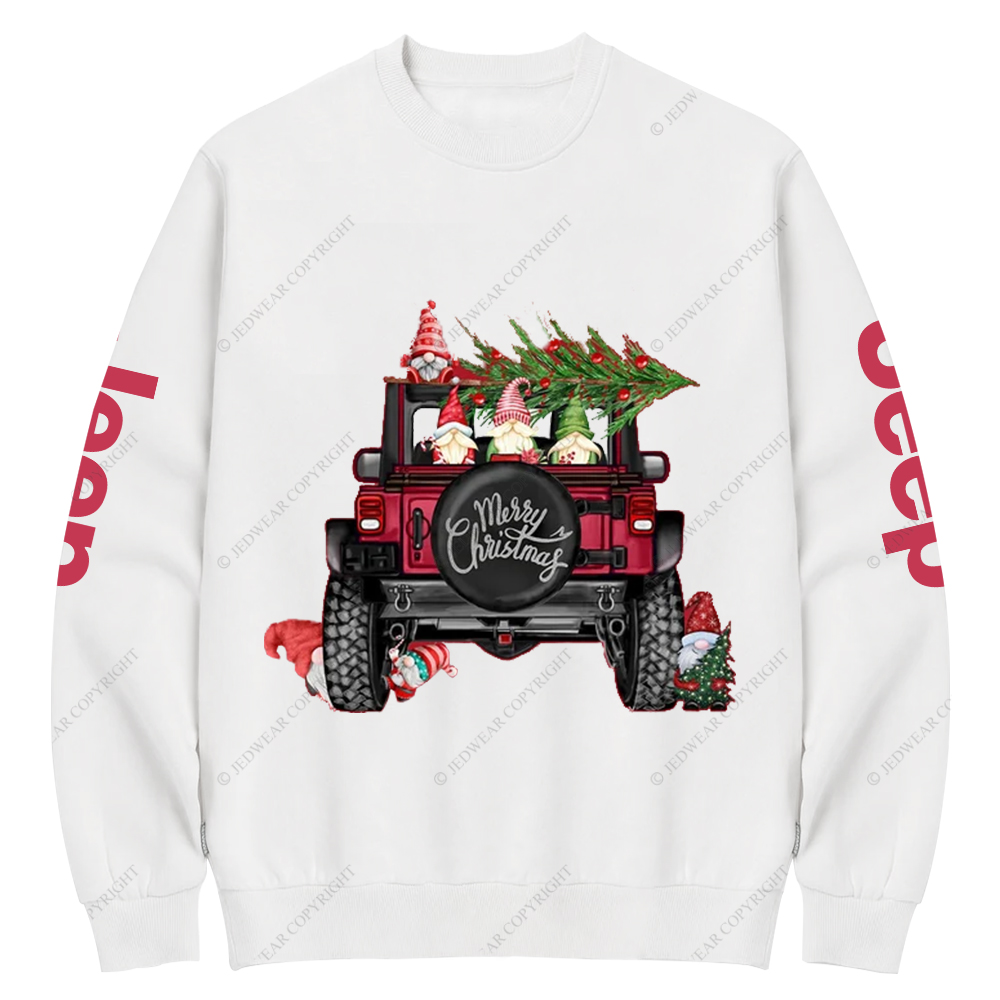 Funny Merry Christmas Tree Jp Crew Neck Sweatshirt