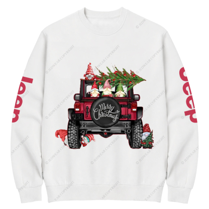 Funny Merry Christmas Tree Jp Crew Neck Sweatshirt