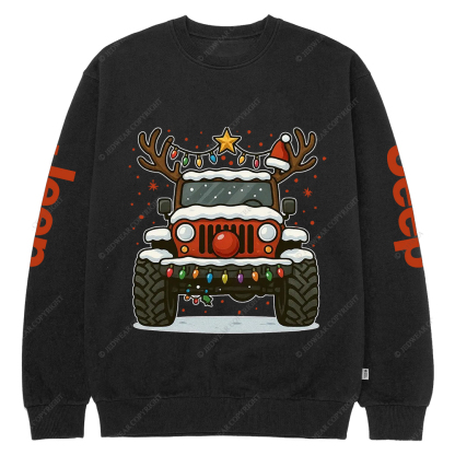 Off-Road Merry Christmas Jp Crew Neck Sweatshirt