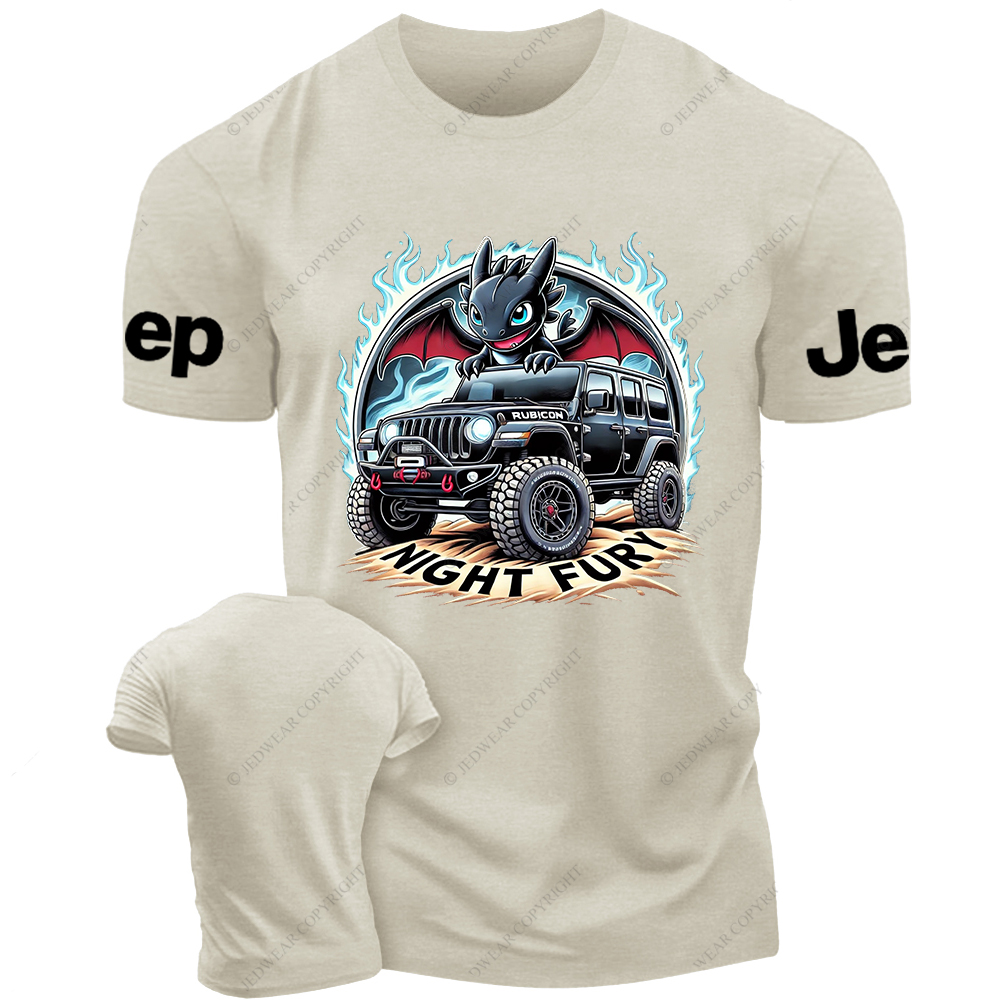 Night Fury Halloween A Little Bat Is Driving Rubicon Jp T-Shirt