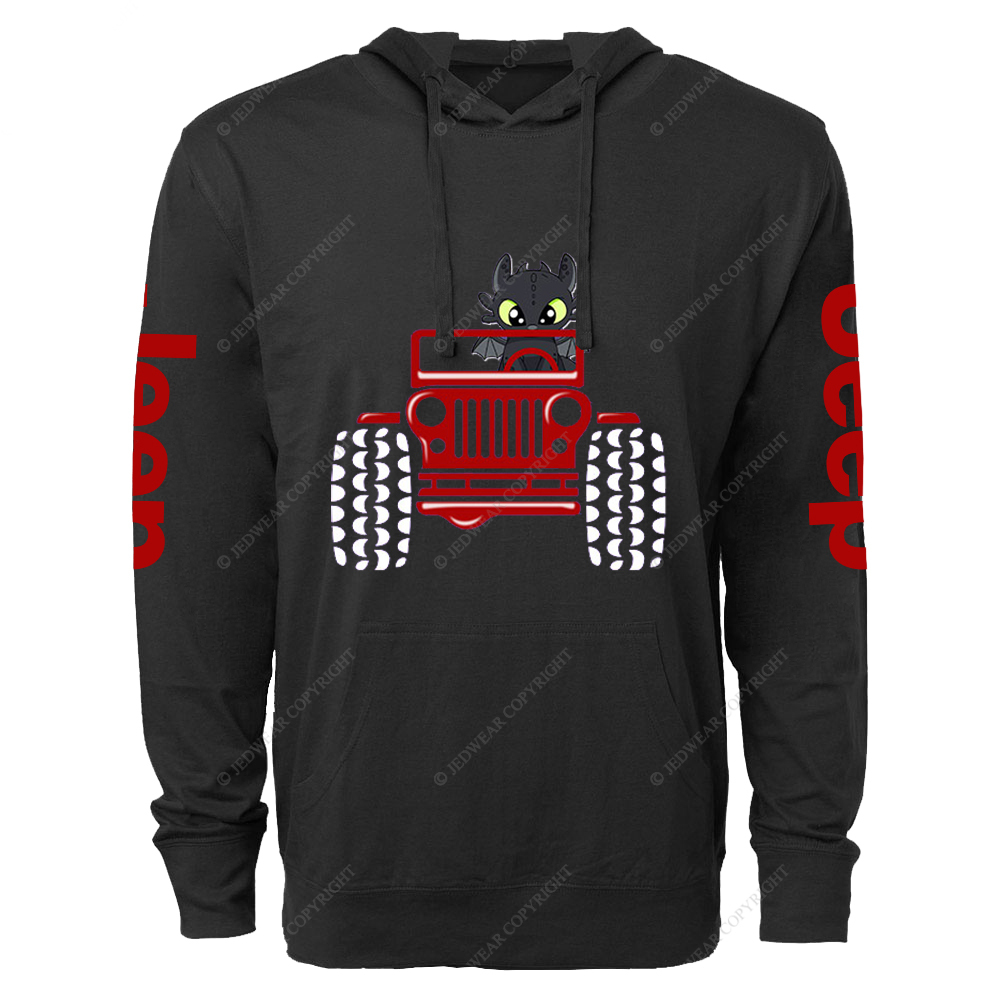Halloween A Little Bat Is Driving A Car Jp Lightweight Hoodie