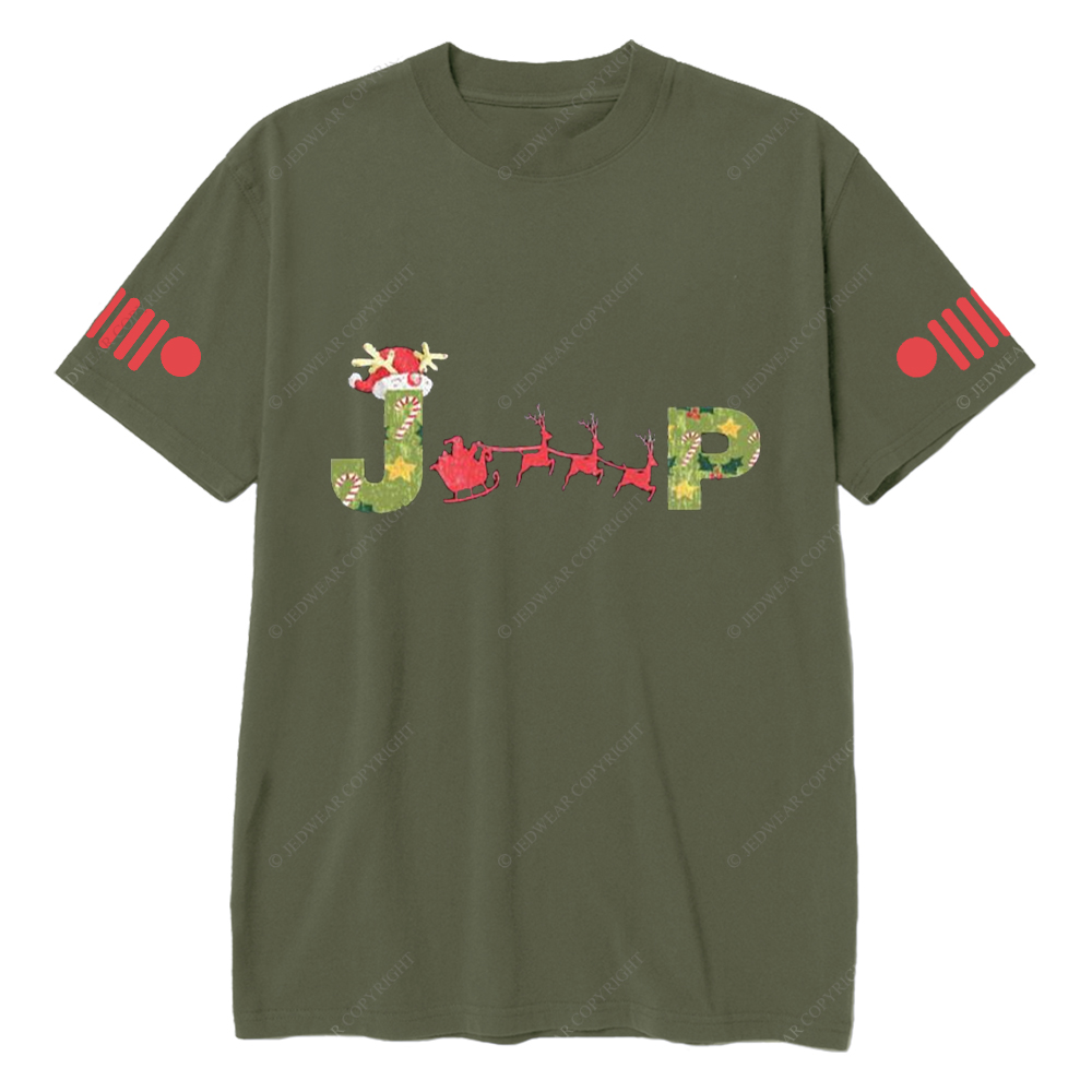Merry Christmas Elk Sleigh Jp T-Shirt