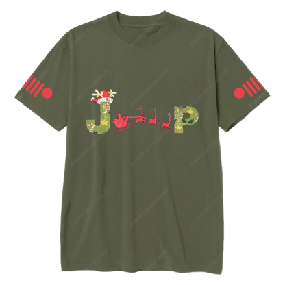 Merry Christmas Elk Sleigh Jp T-Shirt