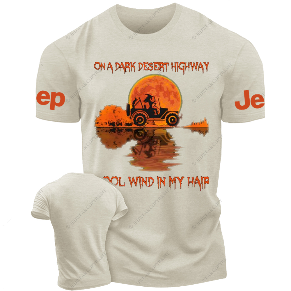 Halloween On A Dark Desert Highway Cool Wind In My Hair Witch Jp T-Shirt