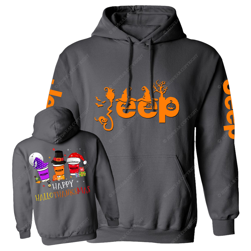 Funny Halloween Merry Christmas Happy Hallothanksmas Jp Casual Hoodie