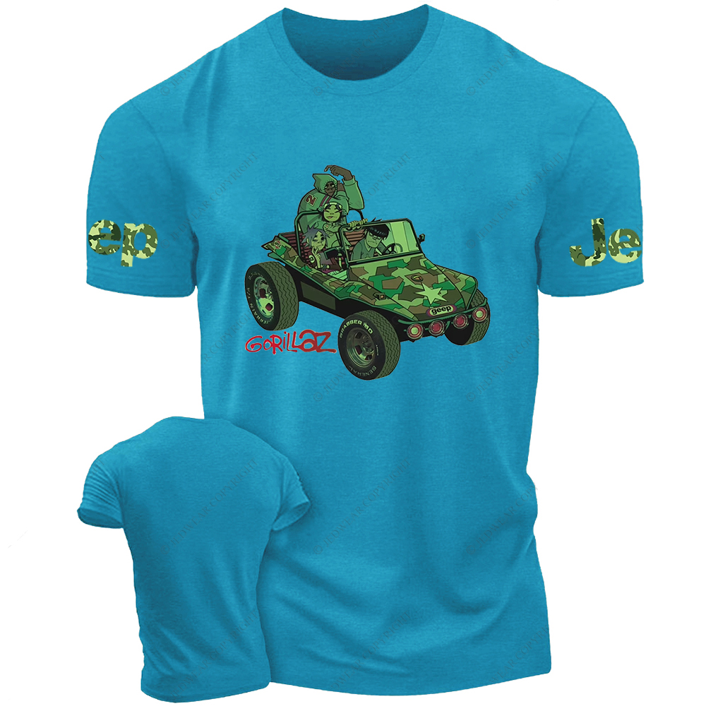 Gorillaz Green Car Jp T-Shirt