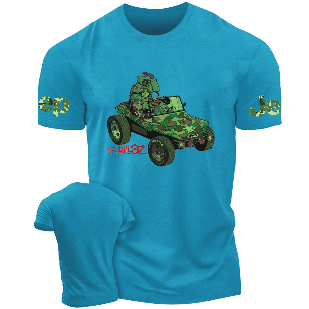 Gorillaz Green Car Jp T-Shirt