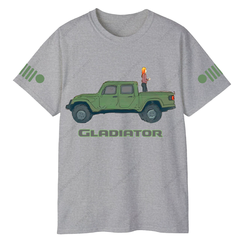 Gladiator Girl Colorful Hand-Painted Jp T-Shirt