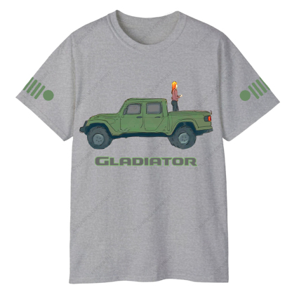 Gladiator Girl Colorful Hand-Painted Jp T-Shirt