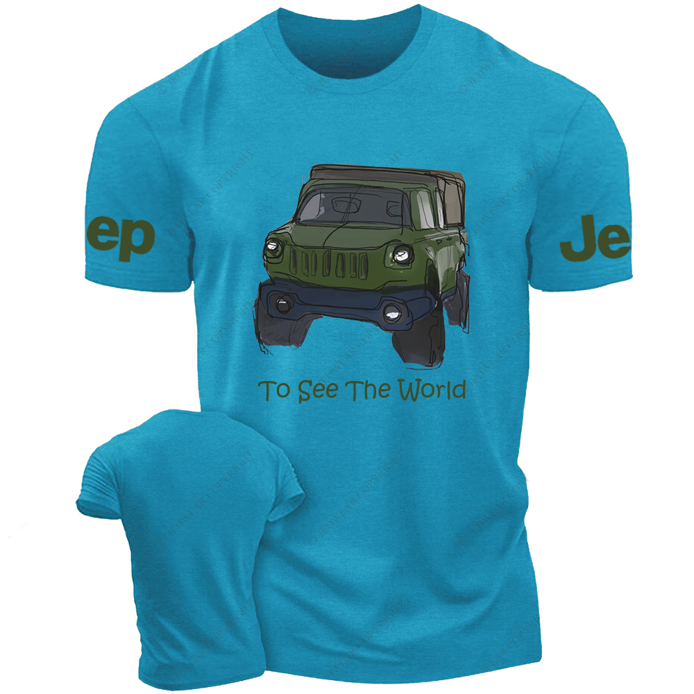 To See The World Colorful Hand-Painted Jp T-Shirt