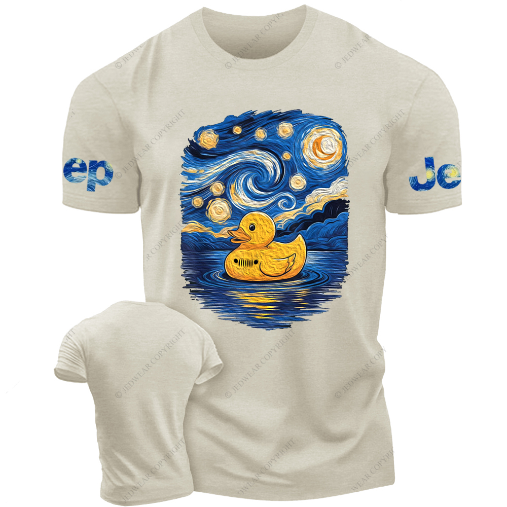 Starry Night Rubber Bath Duck Van Gogh Jp T-Shirt