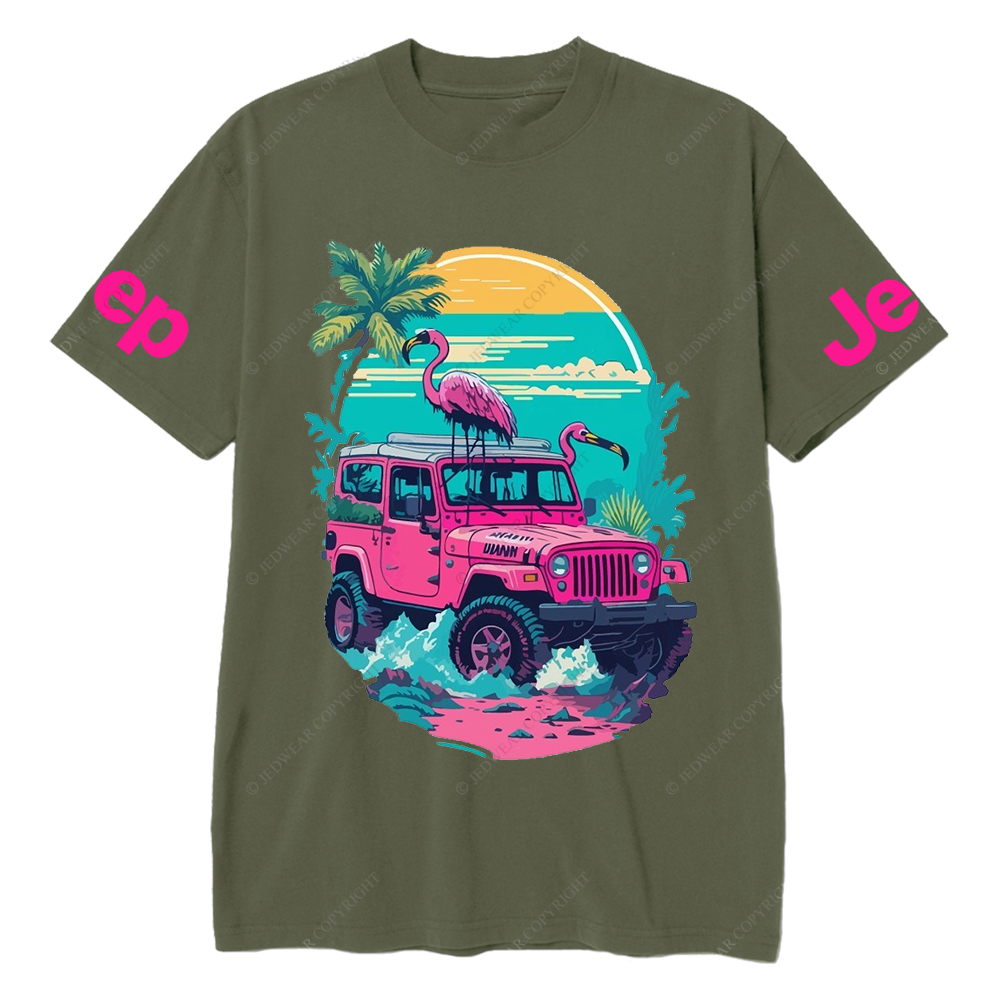 Pink Off-Road And Pink Swan On The Seashore Jp T-Shirt
