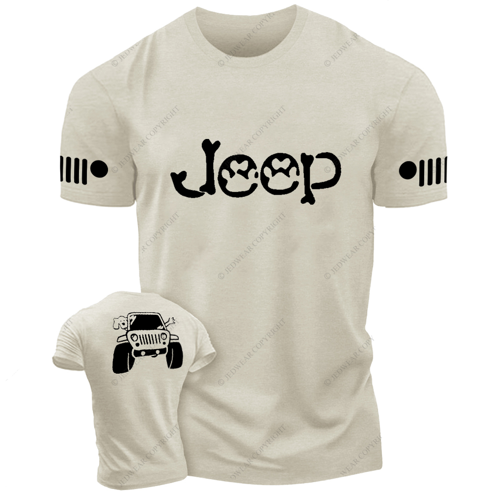 Dog And His Owner Waving From Car Jp T-Shirt