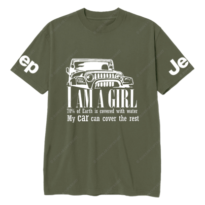 I Am A Girl I Loves My Car Jp T-Shirt