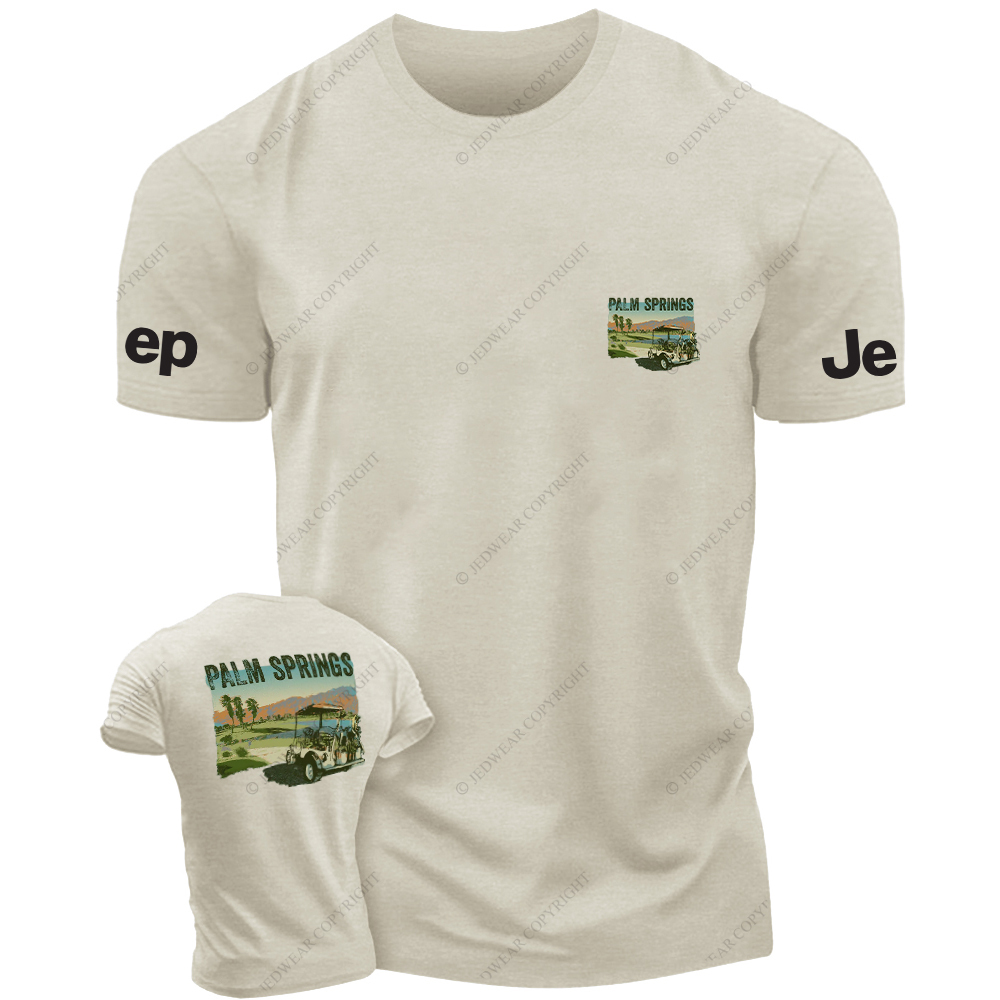Hawaii Palm Springs Mountains Water Trees JP T-Shirt