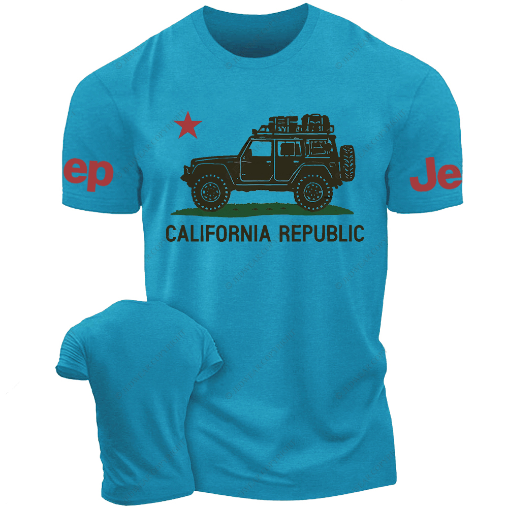California Republic Military Star Jp T-Shirt