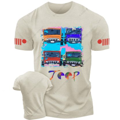 Off-Road Vehicle Colorful Painting Jp T-Shirt