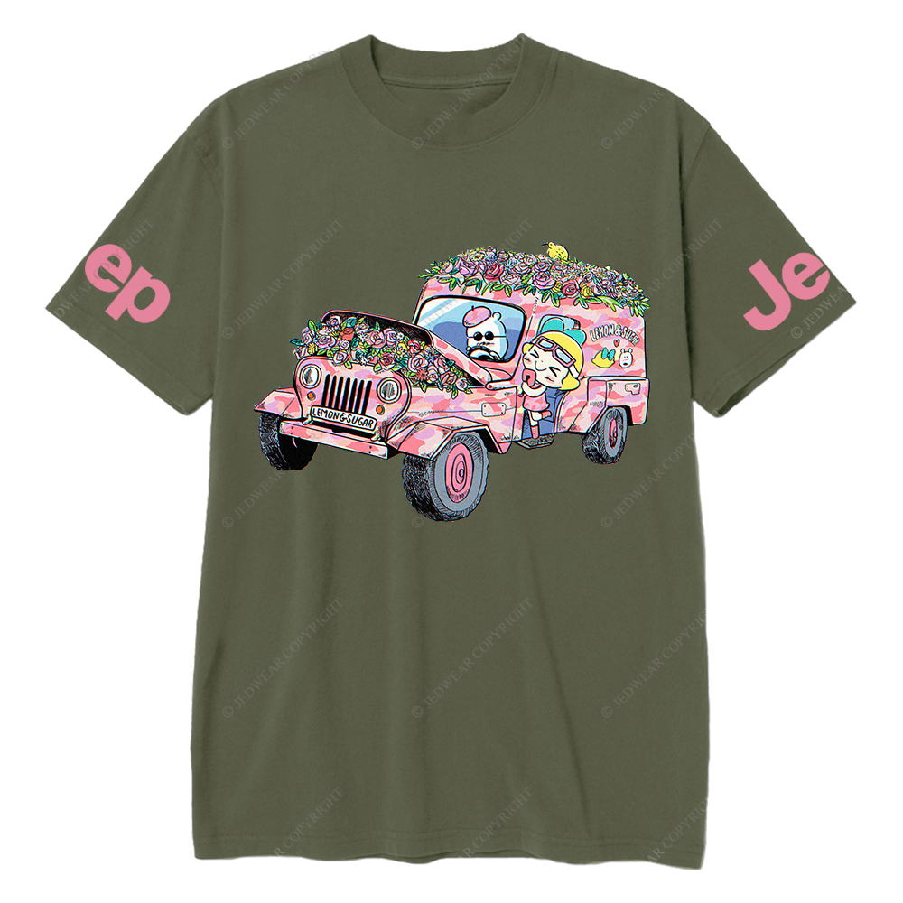Lemon Sugar Cartoon Flower Funny Jp T-Shirt