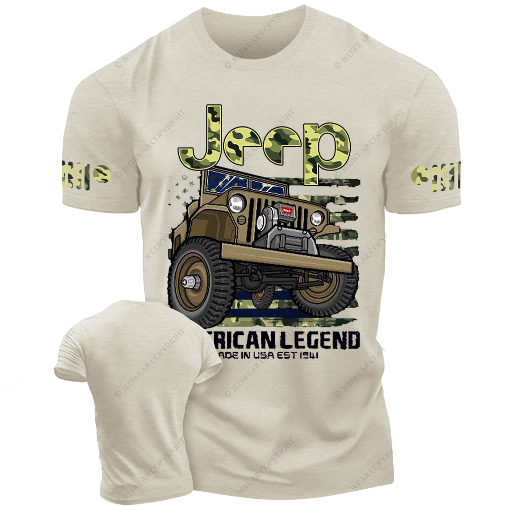 willys Four Wheel Drive CJ7 Wrangler Rubicon Army  Jp T-Shirt