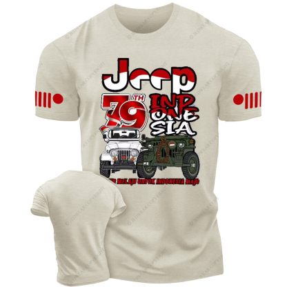 Kemerdekaan Indonesia Merdeka 79 Rubicon Willys Wrangler JK CJ7 Jp T-Shirt
