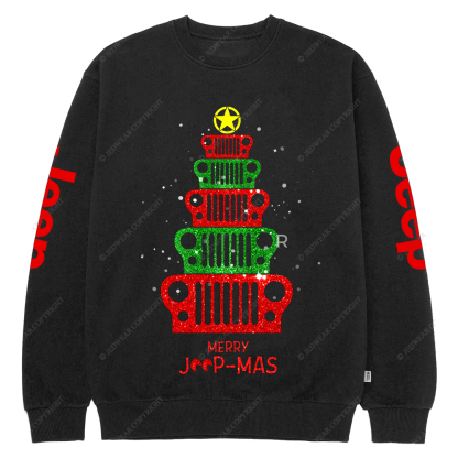 Merry Christmas Tree Jp Crew Neck Sweatshirt