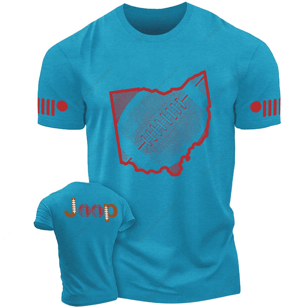 Ohio State Buckeyes Football Map Jp T-Shirt