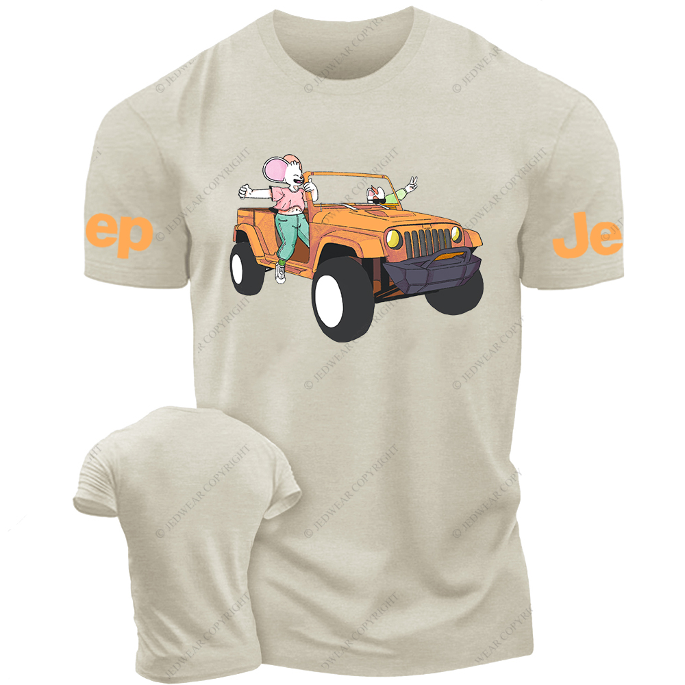 Funny Cute Cartoon Mouse Car Jp T-Shirt