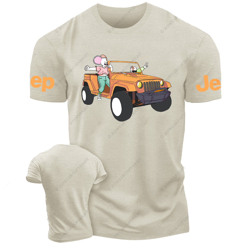 Funny Cute Cartoon Mouse Car Jp T-Shirt