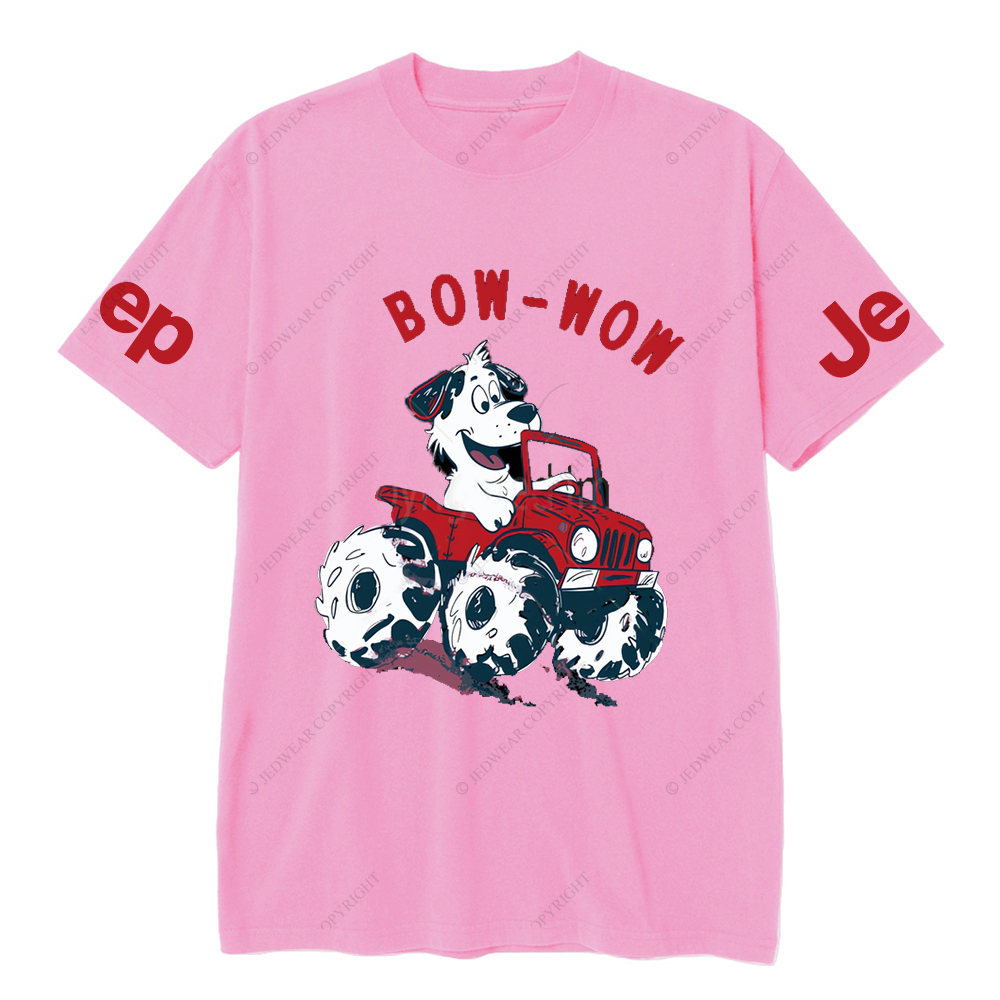 Bow Wow  Dalmatian Driving A Car JP T-Shirt