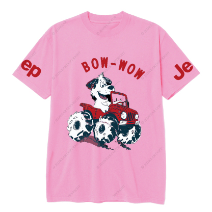 Bow Wow  Dalmatian Driving A Car JP T-Shirt