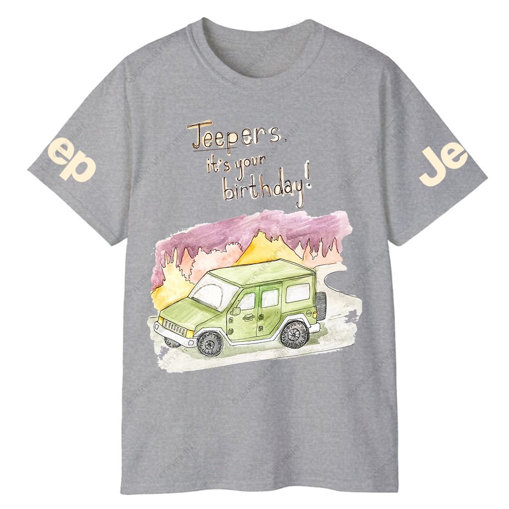 Funny Off-Road Cartoon It's Your Birthday Jp T-Shirt
