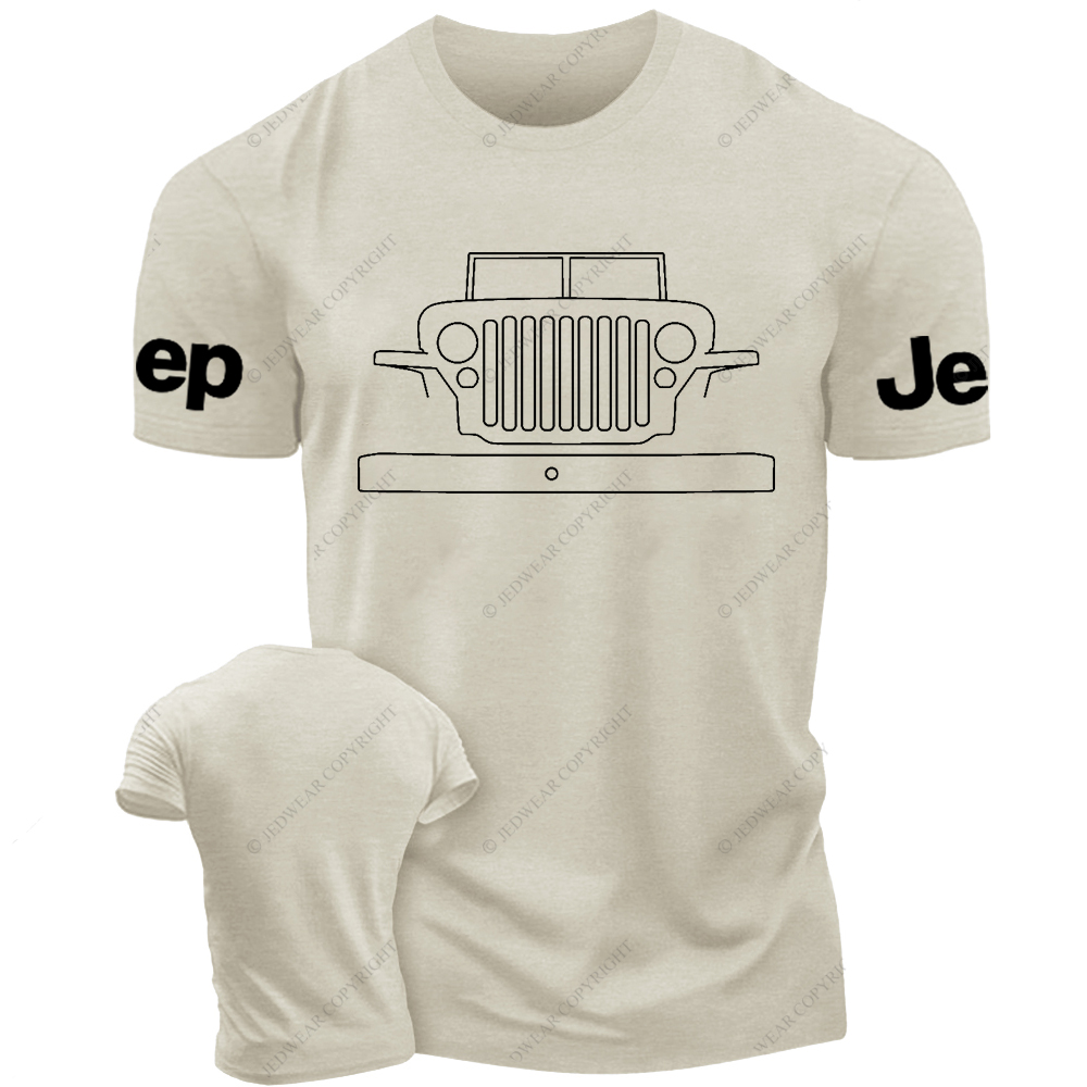 Clipart Line Drawing Off-Road Vehicle Willys Jp T-Shirt