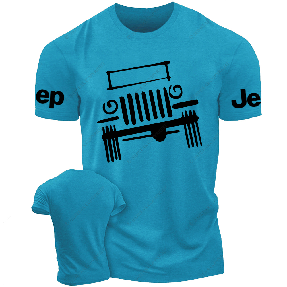 Hand-Painted Line Drawing Off-Road Vehicle Jp T-Shirt