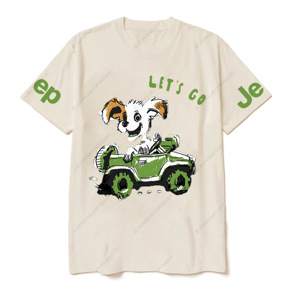 Let's Go  The Puppy Is Driving Happily JP T-Shirt