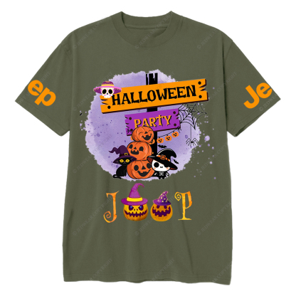 Pumpkin Halloween Party Spider Web Jp T-Shirt