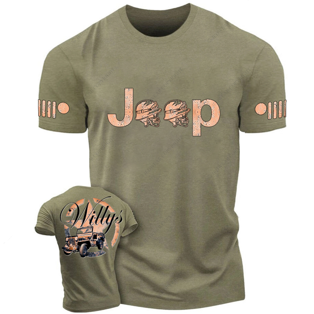 Military Star Willys Vintage Style Jp T-Shirt