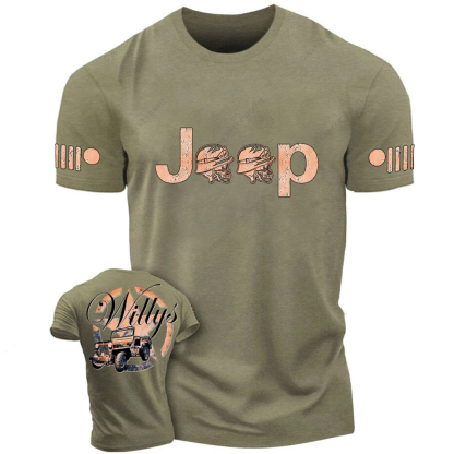 Military Star Willys Vintage Style Jp T-Shirt