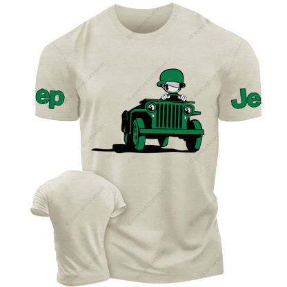 Cartoon Green Car Funny Jp T-Shirt