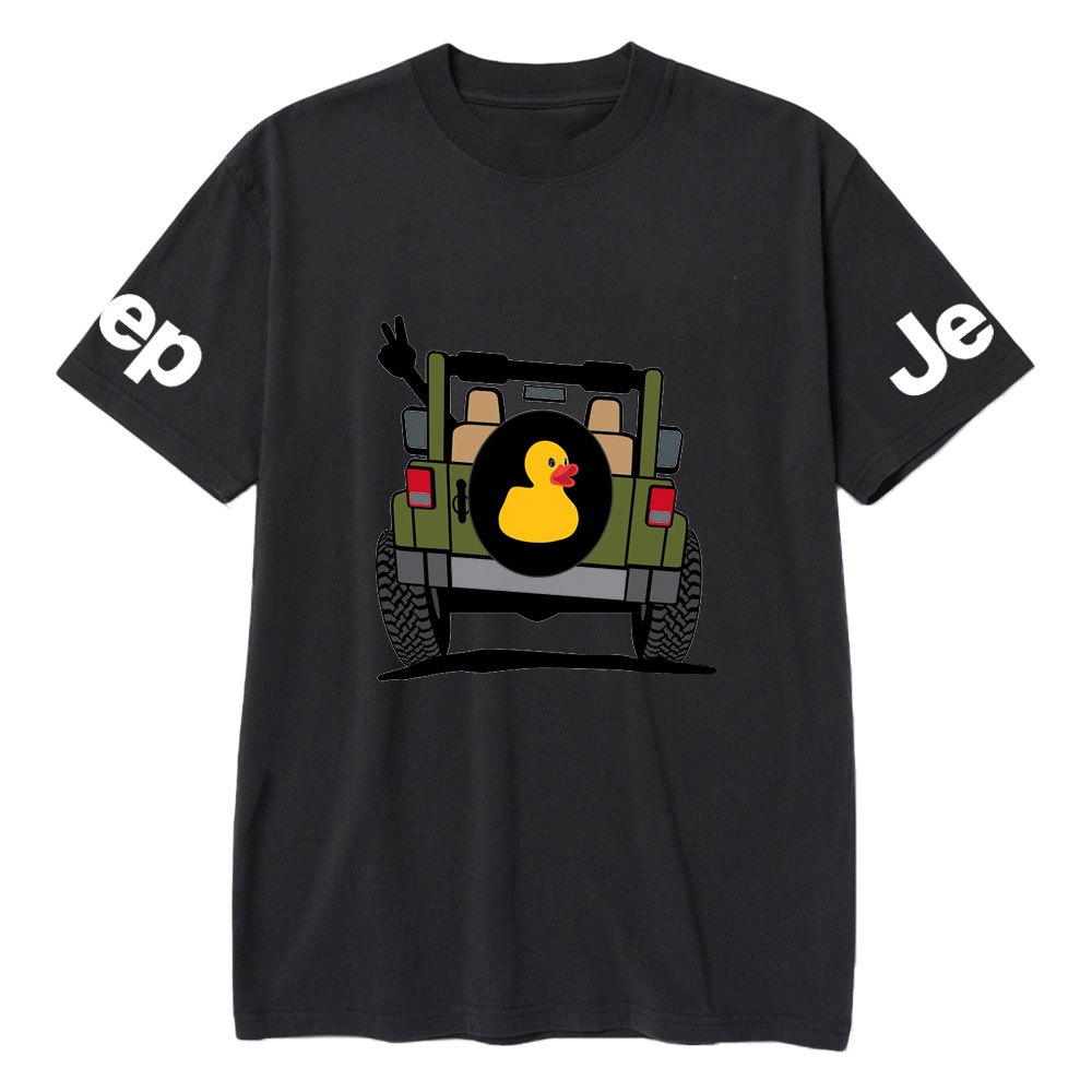 Happy Trails Ahead Duck Casual Printed T-Shirt