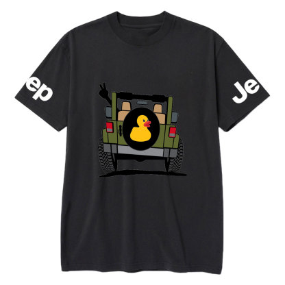 Happy Trails Ahead Duck Casual Printed T-Shirt