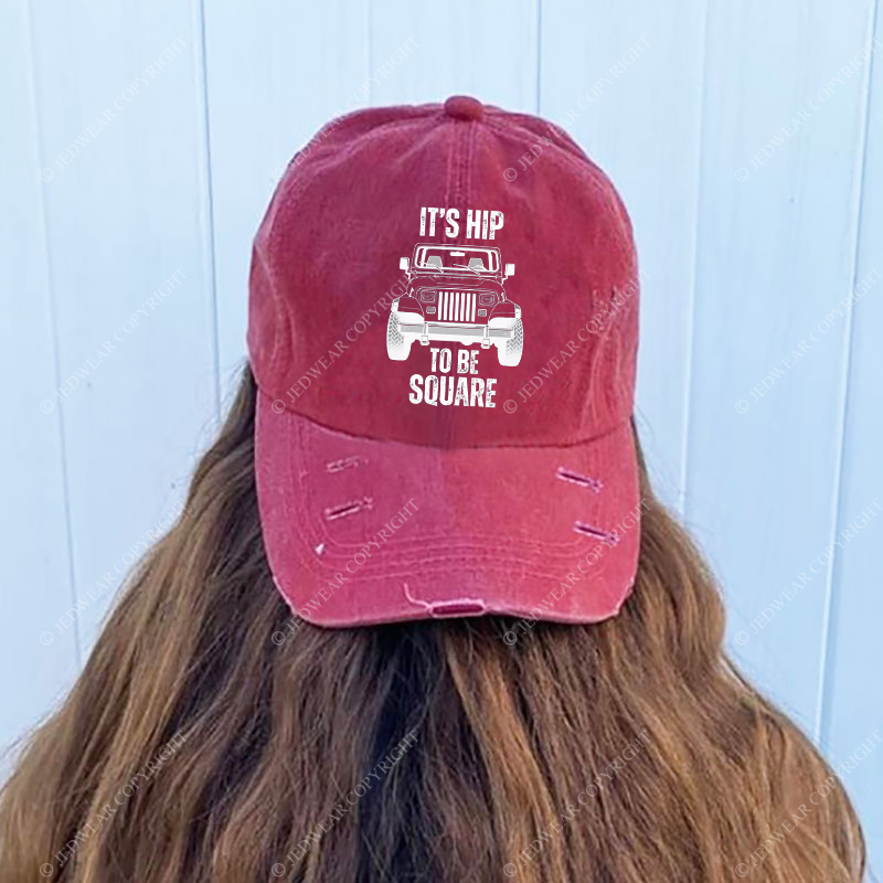Wrangler YJ It's Hip To Be Square Jp Baseball Cap