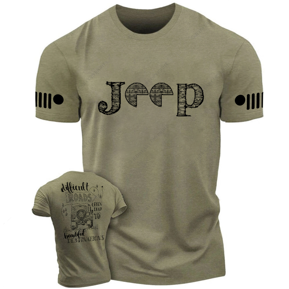 Difficult Roads Often Lead To Beautiful Destination Jp T-Shirt