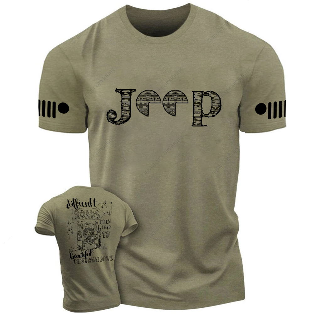 Difficult Roads Often Lead To Beautiful Destination Jp T-Shirt