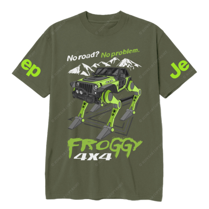 No Road No roblem  Froggy JP T-Shirt